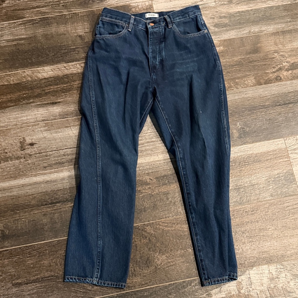 Wrangler cropped Dark Blue Denim Jeans